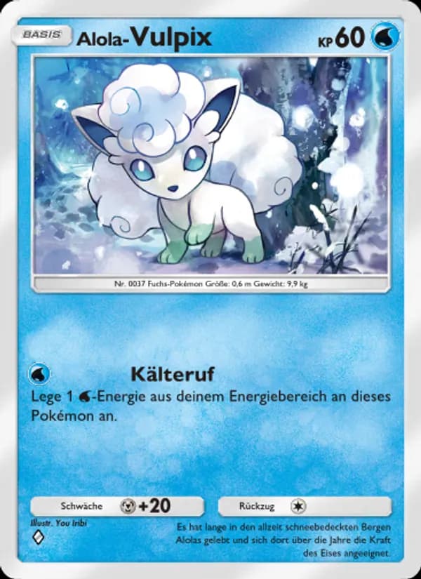 Alola-Vulpix card in German