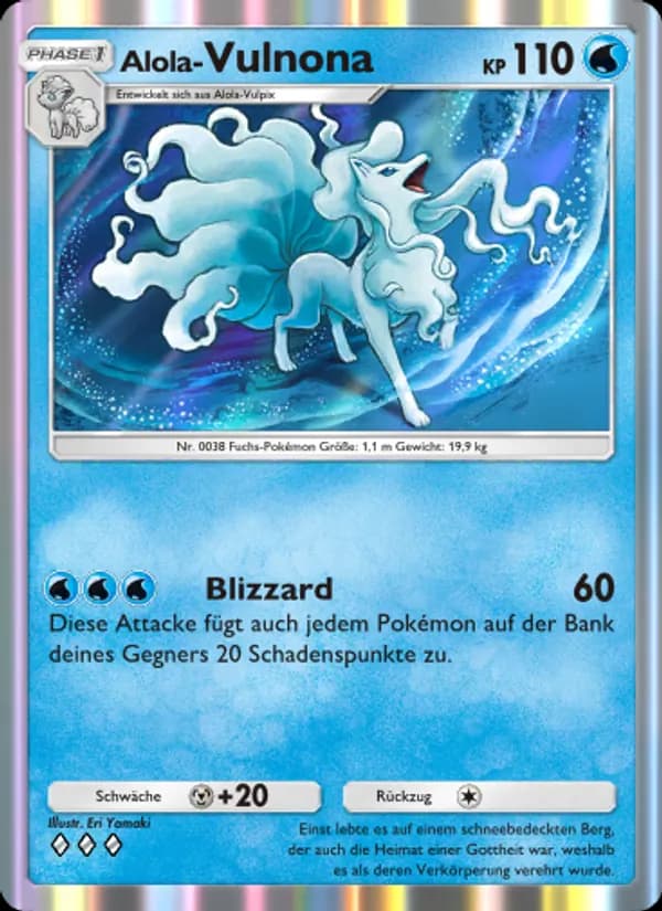 Alola-Vulnona card in German