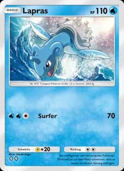 Lapras card in German