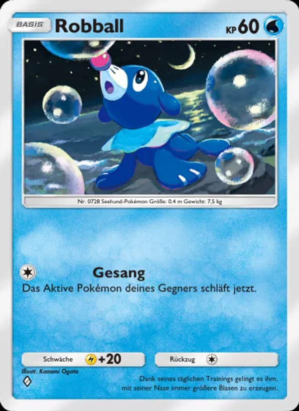 Robball card in German