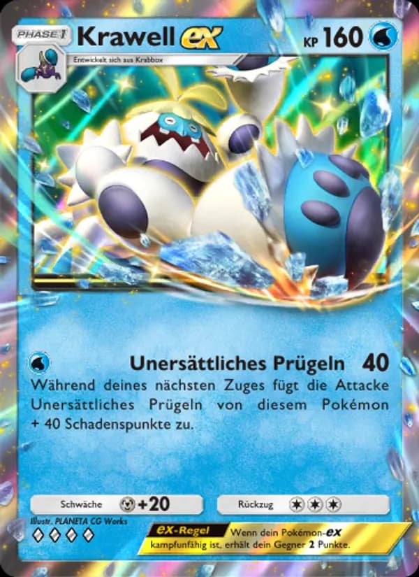 Krawell-ex card in German
