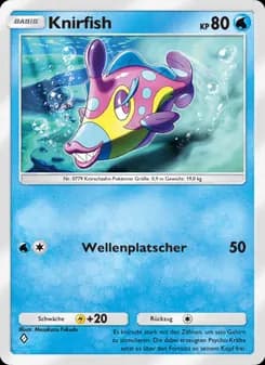 Knirfish card in German
