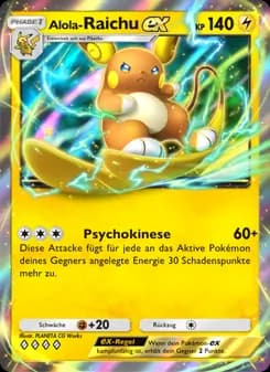 Alola-Raichu-ex card in German