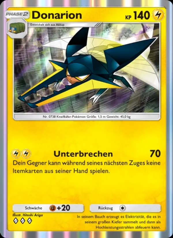 Donarion card in German
