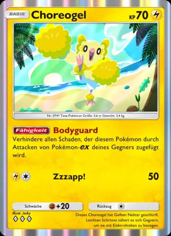 Choreogel card in German