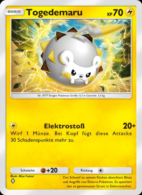 Togedemaru card in German
