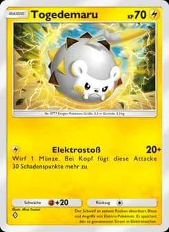 Togedemaru card in German