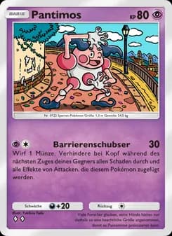 Pantimos card in German