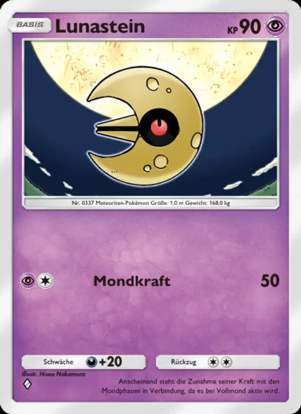 Lunastein card in German