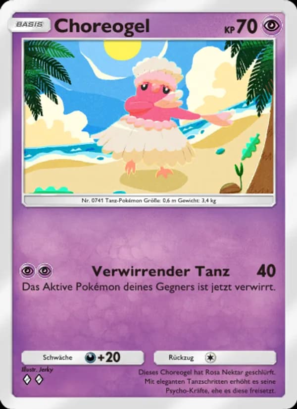 Choreogel card in German