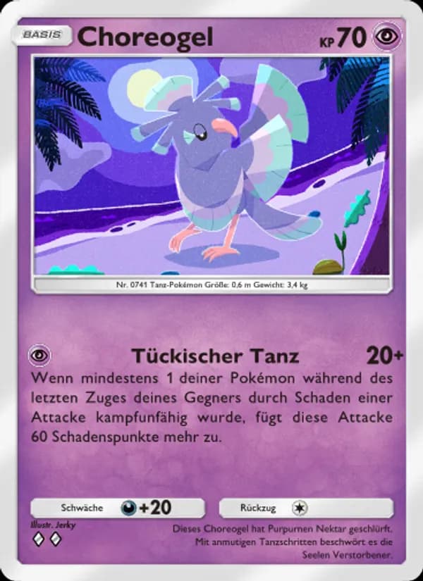 Choreogel card in German