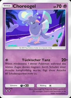 Choreogel card in German