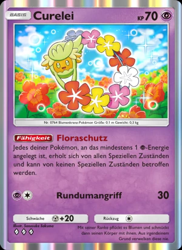 Curelei card in German