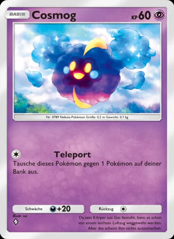 Cosmog card in German