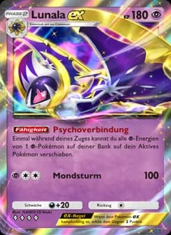 Lunala-ex card in German