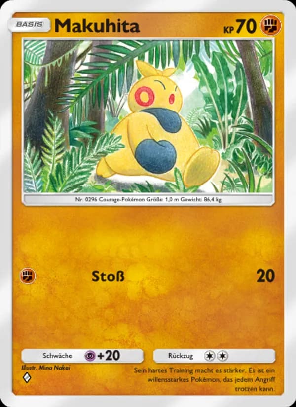 Makuhita card in German