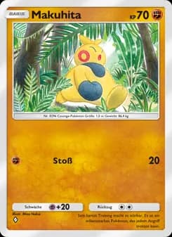 Makuhita card in German