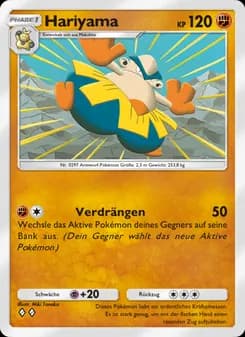 Hariyama card in German