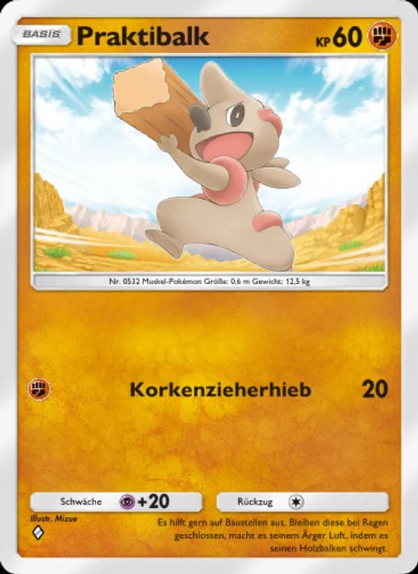 Praktibalk card in German