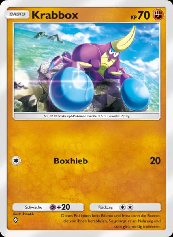 Krabbox card in German