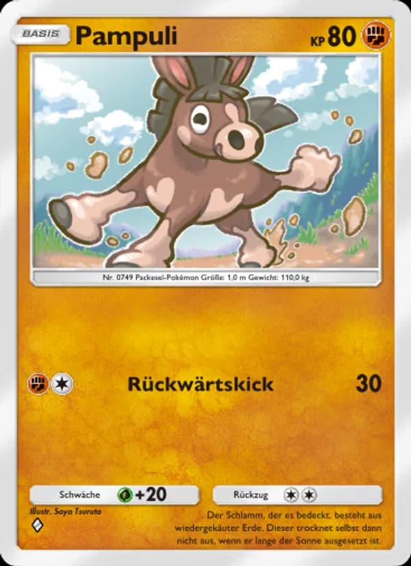 Pampuli card in German