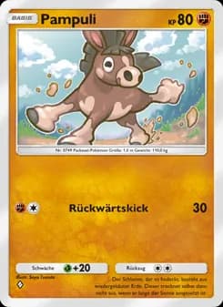 Pampuli card in German