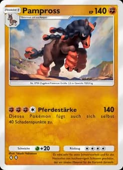 Pampross card in German