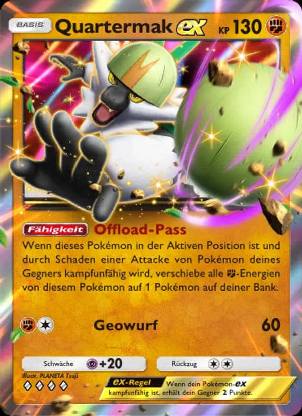 Quartermak-ex card in German