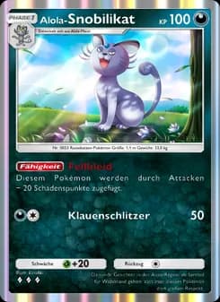 Alola-Snobilikat card in German