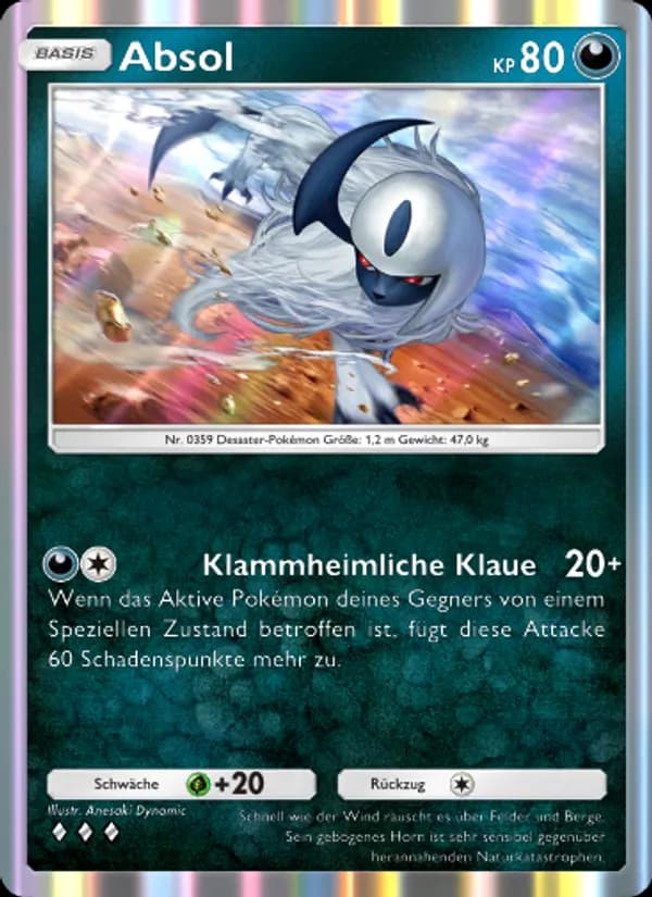 Absol card in German