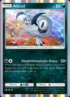 Absol card in German