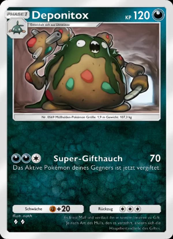 Deponitox card in German