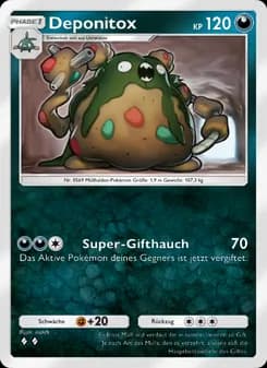Deponitox card in German