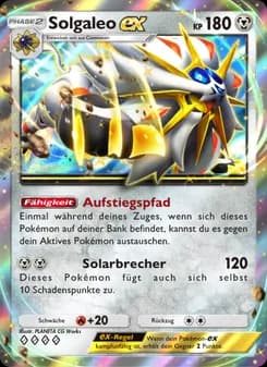 Solgaleo-ex card in German
