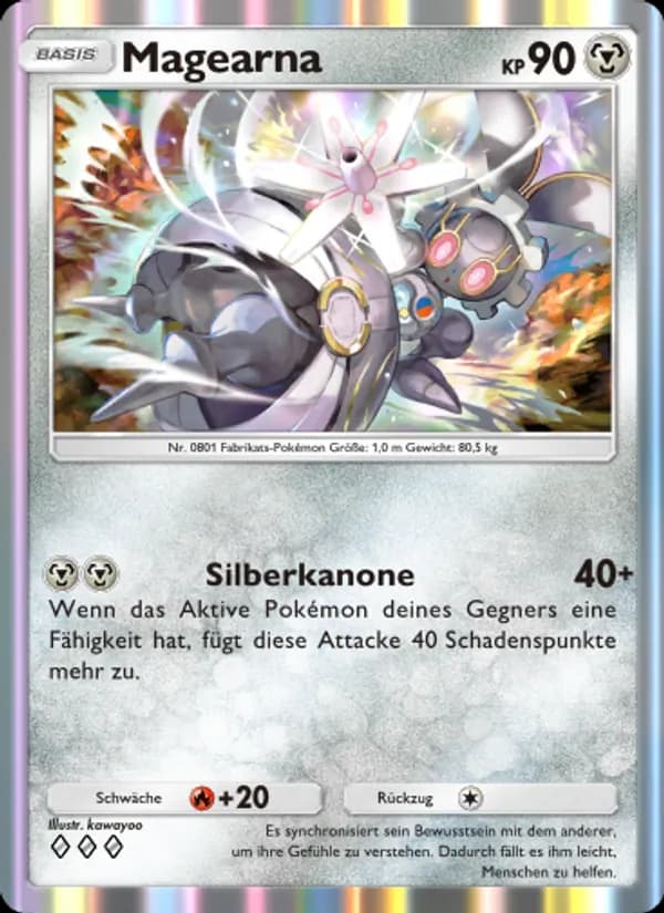 Magearna card in German