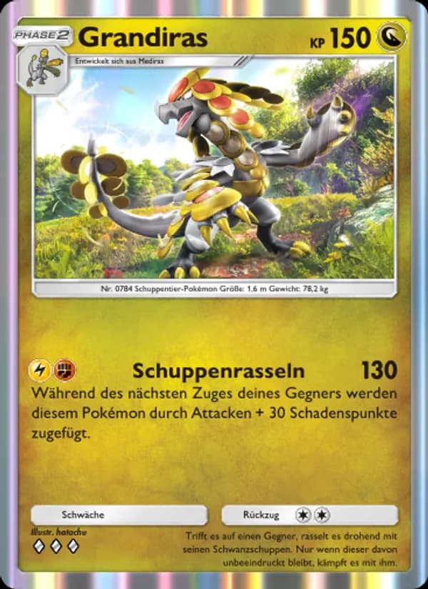 Grandiras card in German