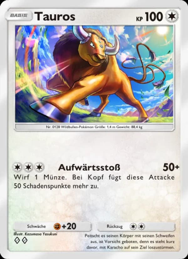 Tauros card in German