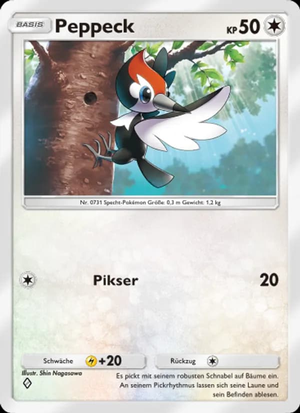 Peppeck card in German