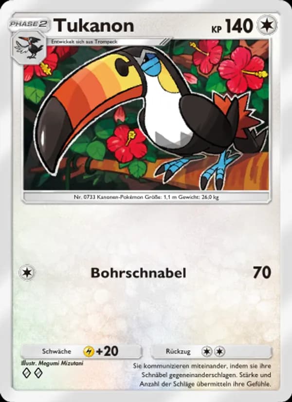 Tukanon card in German