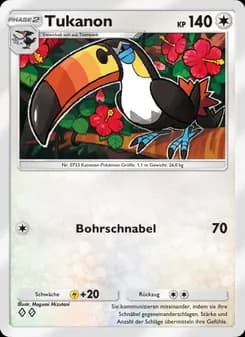 Tukanon card in German