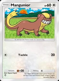 Mangunior card in German