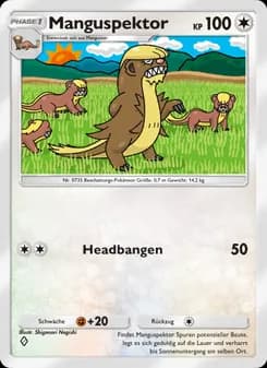 Manguspektor card in German