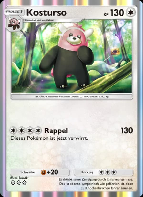 Kosturso card in German