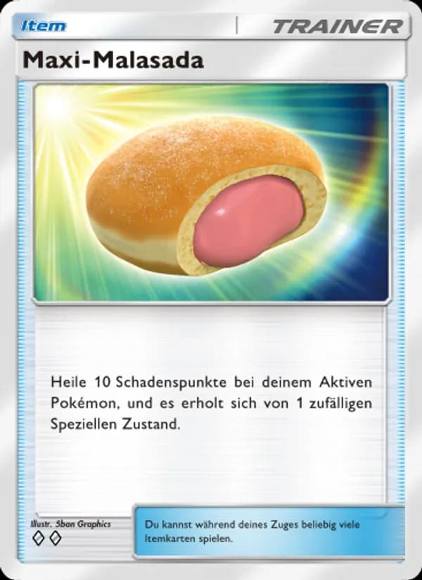 Maxi-Malasada card in German