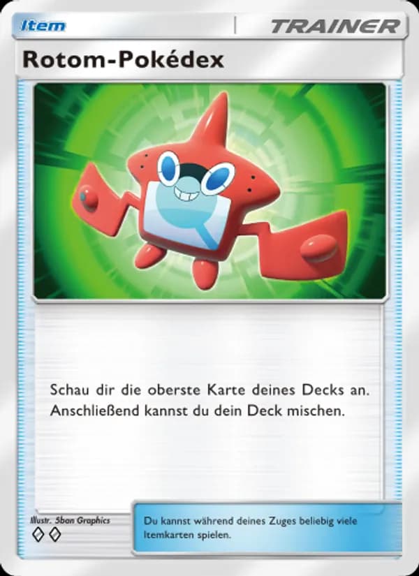 Rotom-Pokédex card in German