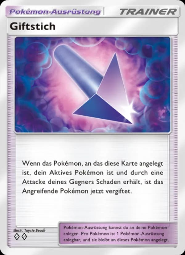 Giftstich card in German