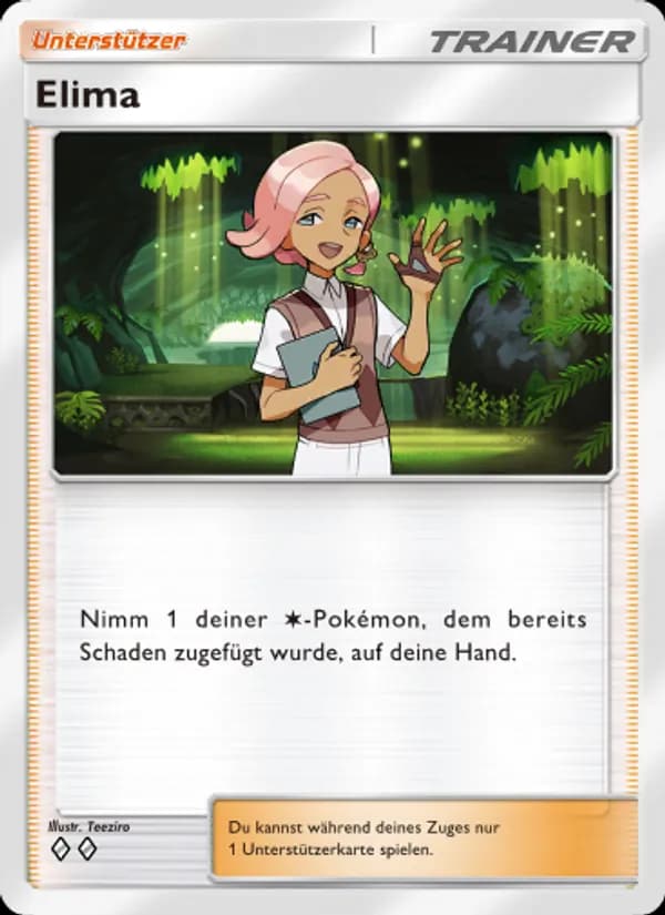 Elima card in German
