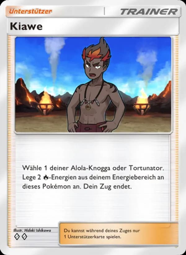 Kiawe card in German