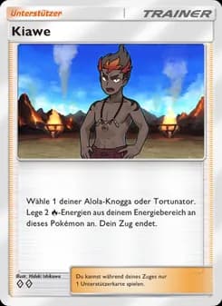 Kiawe card in German