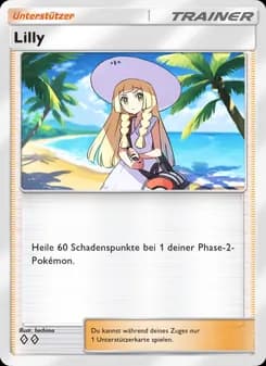 Lilly card in German